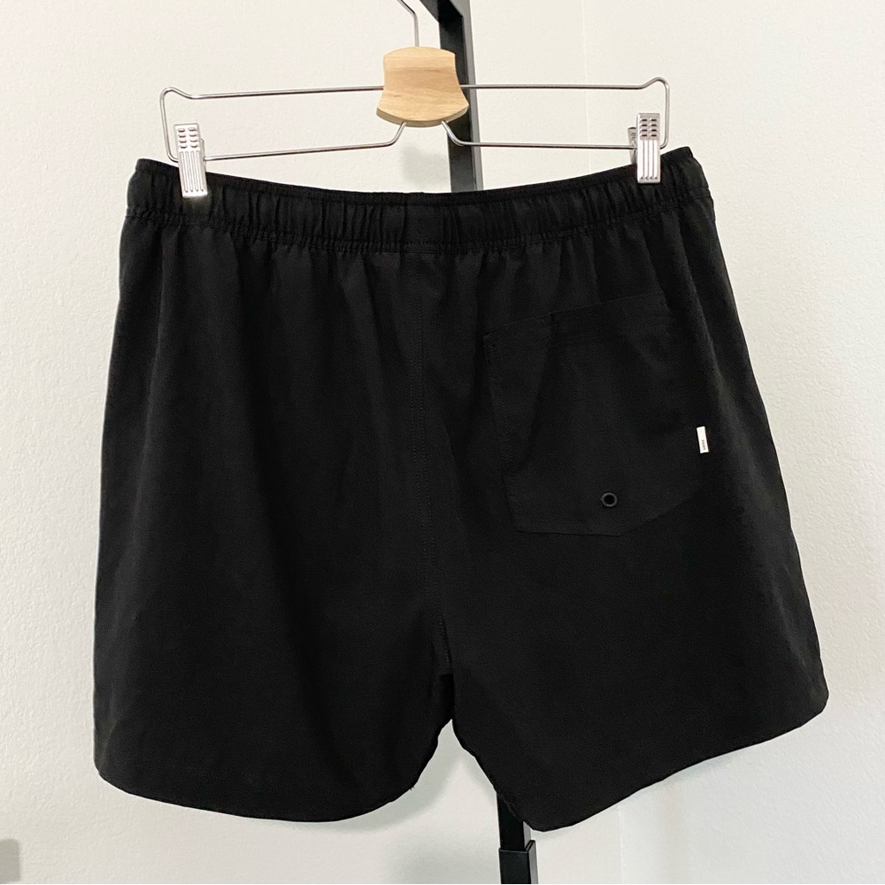 Vuori Black Athletic Shorts with Light Gray Drawstring - Picture 6 of 12